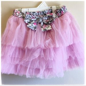 Snoopy Belle Peanuts Pink Tulle TuTu Skirt 2T cute for Halloween